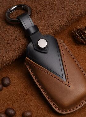 钥匙套KIA包kx智跑适用真皮扣3/5于Dk5k3跑汽车壳专用奕k傲k4真皮