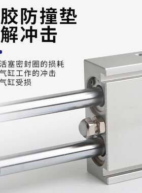 气动带磁大推力双杆双轴气缸TR20X10S 25X2E0 32X30 40 50 75 100