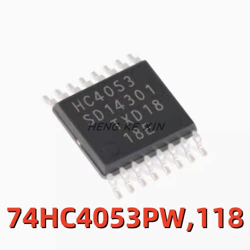 原装 74HC4053PW,118 贴片TSSOP-16 三路2通道模拟多路复用器芯片