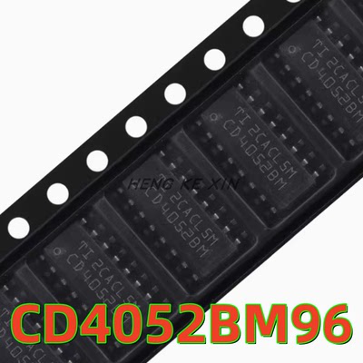 原装正品 CD4052BM96 SOIC-16 低导通泄漏电流2通道模拟开关芯片