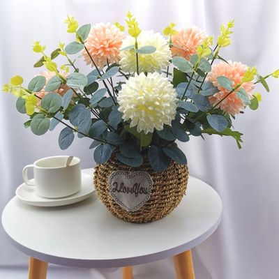 空调上的装饰摆件高档客厅仿真花装饰花餐桌摆设假花电视柜茶几空