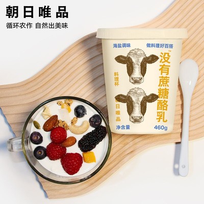 夏日清爽解腻朝日唯品海盐酪乳4.6g优质蛋白460g*4盒低温酸奶YZ