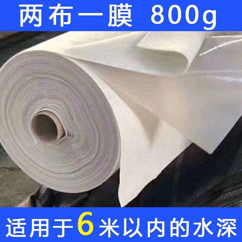 覆合土工膜防渗防潮蓄水池鱼池防水护坡专用hdpe两布一膜一布一膜