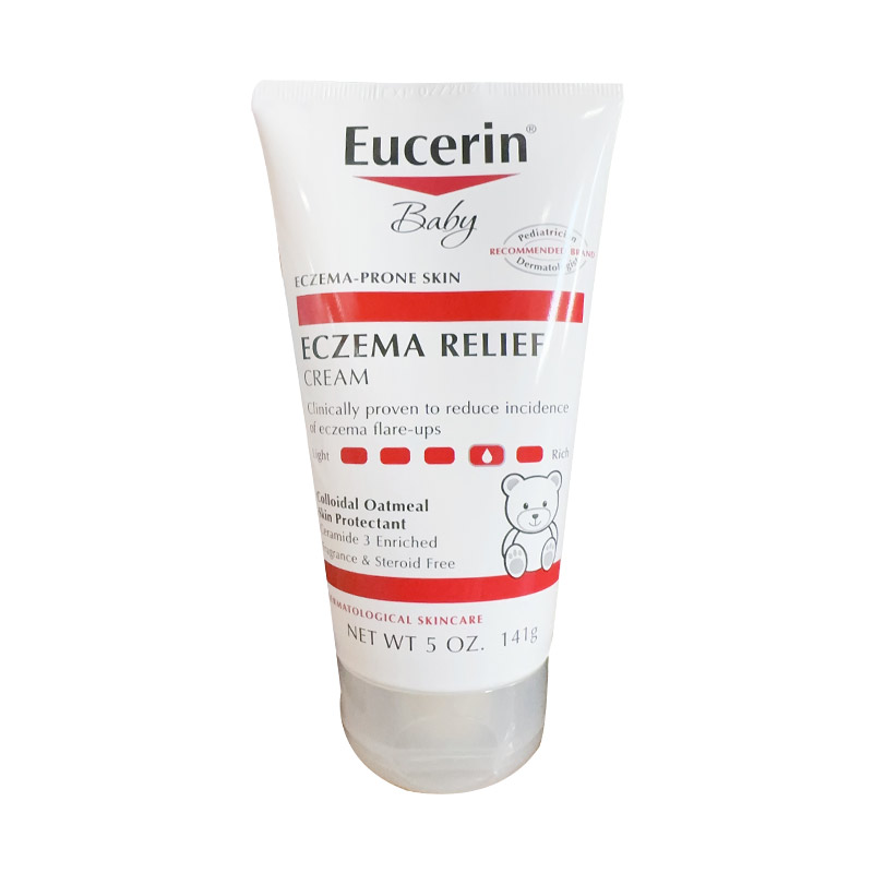 美国Eucerin优色林婴儿无香滋润保湿改善干燥舒缓润肤霜141g