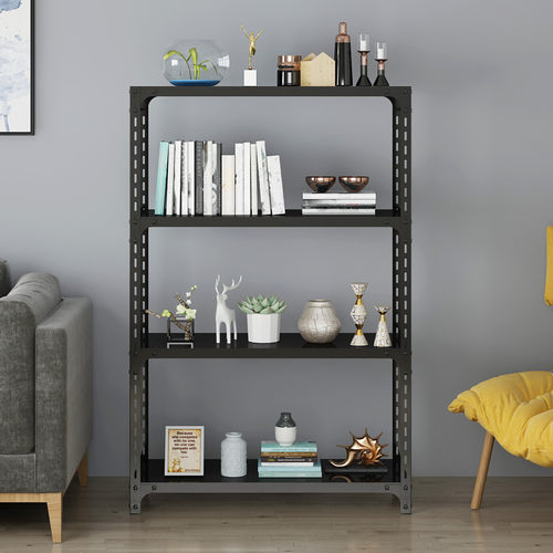 4层角钢货架置物架多层仓库储物储藏家用落地收纳阳台车库铁架子