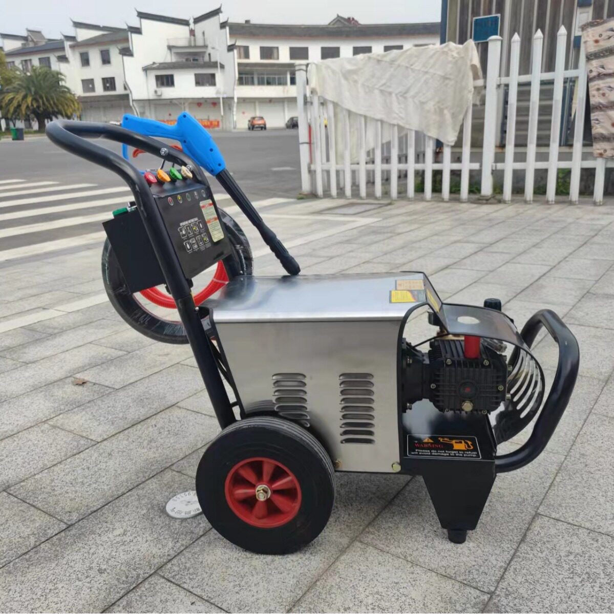 电动高压清洗机外贸批发2kw3kw5kw7kw单相三相家用商用物业洗车行