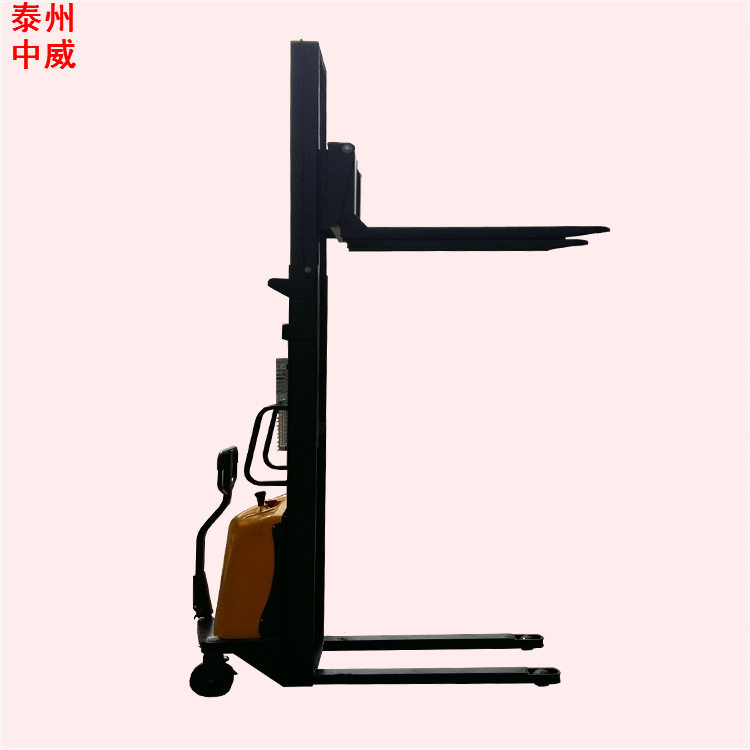 集装箱堆高车半电动装卸叉车 油压电动升高叉车 泰兴堆高搬运车