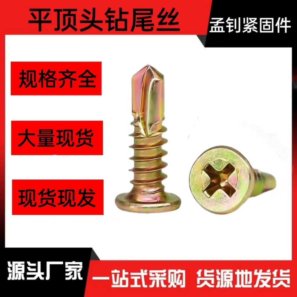 平顶头自攻螺丝尖尾螺丝钉轻钢龙骨专用螺丝钉门窗自攻自钻螺钉