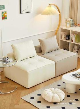 懒人沙发可睡可躺卧室阳台小沙发网红豆腐块榻榻米单双人组合沙发