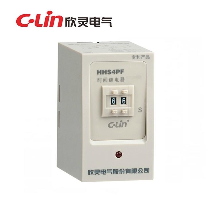 C-Lin欣灵HHS4PF时间继电器9.9s99.9s199s断电延时