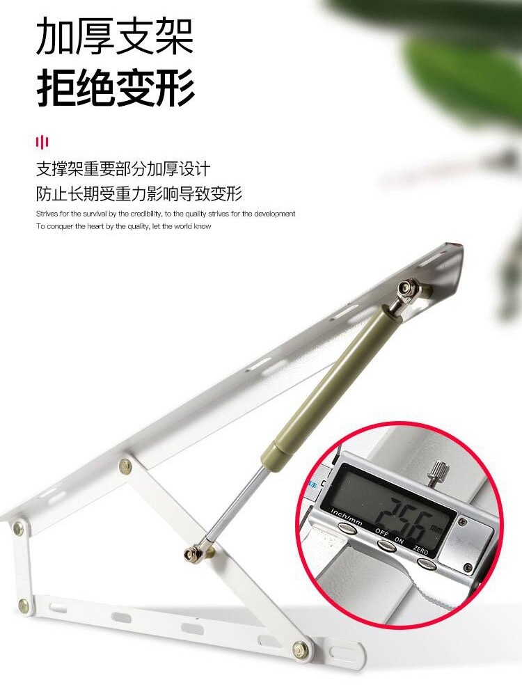 床用液压支撑杆双人床侧翻可调