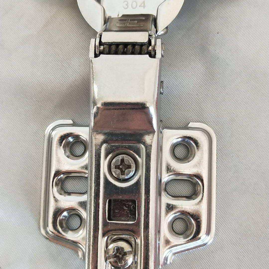 304不锈钢铰链阻尼液压缓冲飞机烟斗橱柜衣柜门中弯合页一件起批