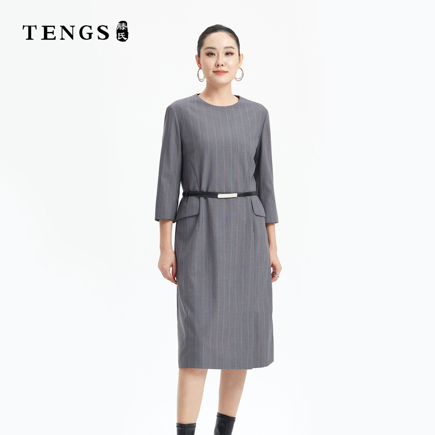 TENGS优雅气质连衣裙通勤百搭