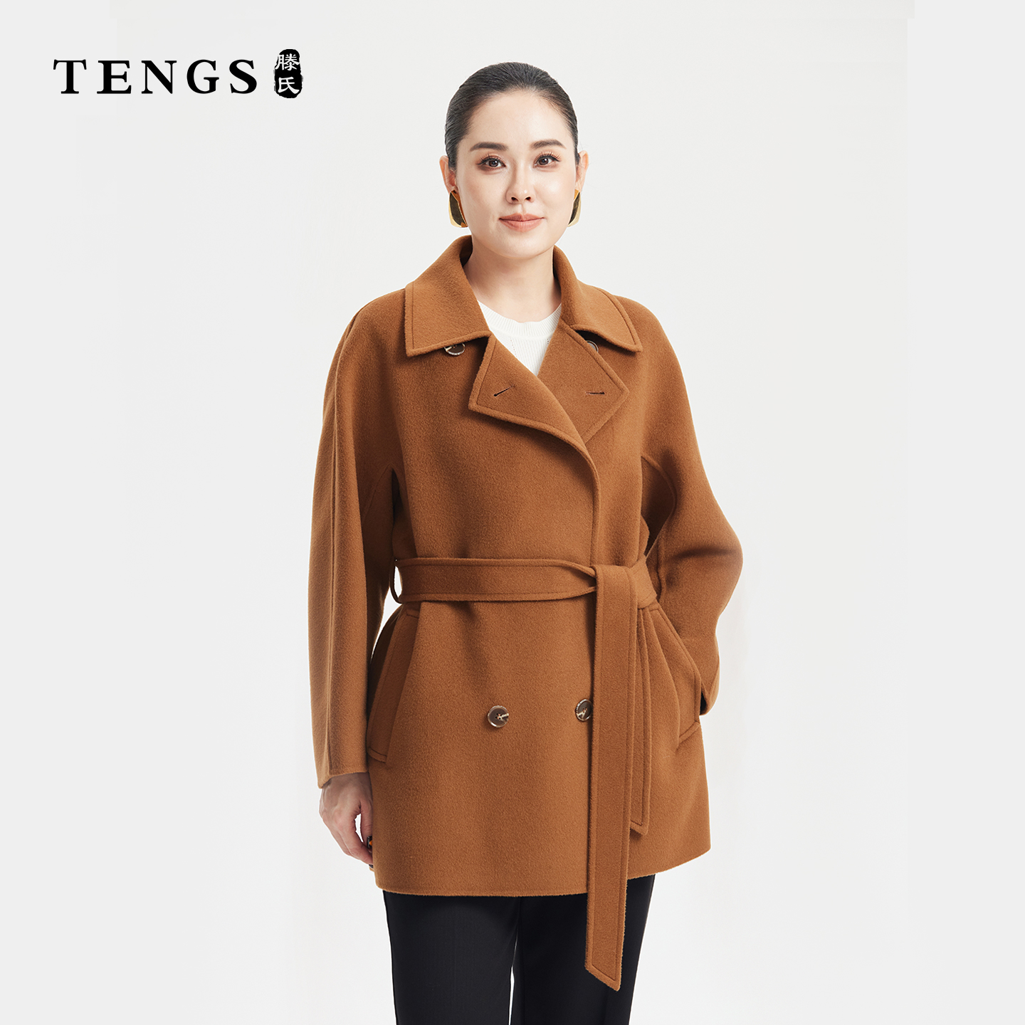 百搭轻奢职场通勤绵羊毛大衣