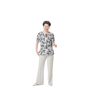 TENGS滕氏女装春夏新款写意素描时尚印花衬衫收腰休闲假日艺术感