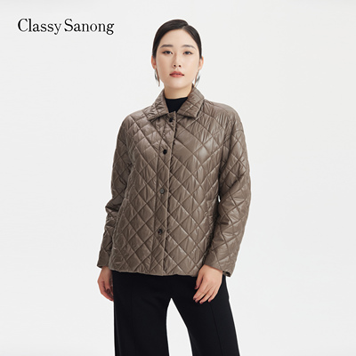 萨侬女装时尚舒适感短棉服