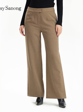 TENGS滕氏/萨侬女装女装秋季新款休闲舒适职场通勤百搭长裤