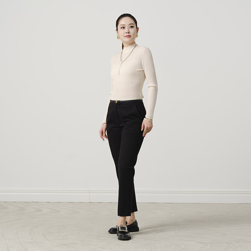 TENGS滕氏修身舒适百搭直筒裤