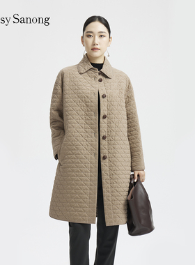 TENGS滕氏/萨侬女装秋冬新款舒适百搭职场通勤休闲舒适保暖棉服