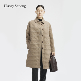 舒适百搭职场通勤休闲舒适保暖棉服 秋冬新款 TENGS滕氏 萨侬女装