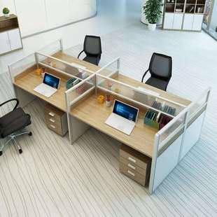 办公家具简约现代职员办公桌椅组合屏风卡座2/4/6人位隔断员工桌