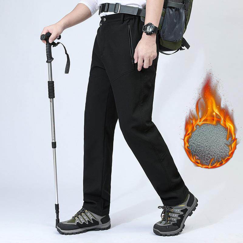 户外冲锋裤男女款秋冬防水防风透气登山滑雪裤加绒保暖软壳裤