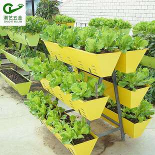 长方形室内绿色土培种菜箱阶梯园艺种植花架阳台花盆花槽种植箱