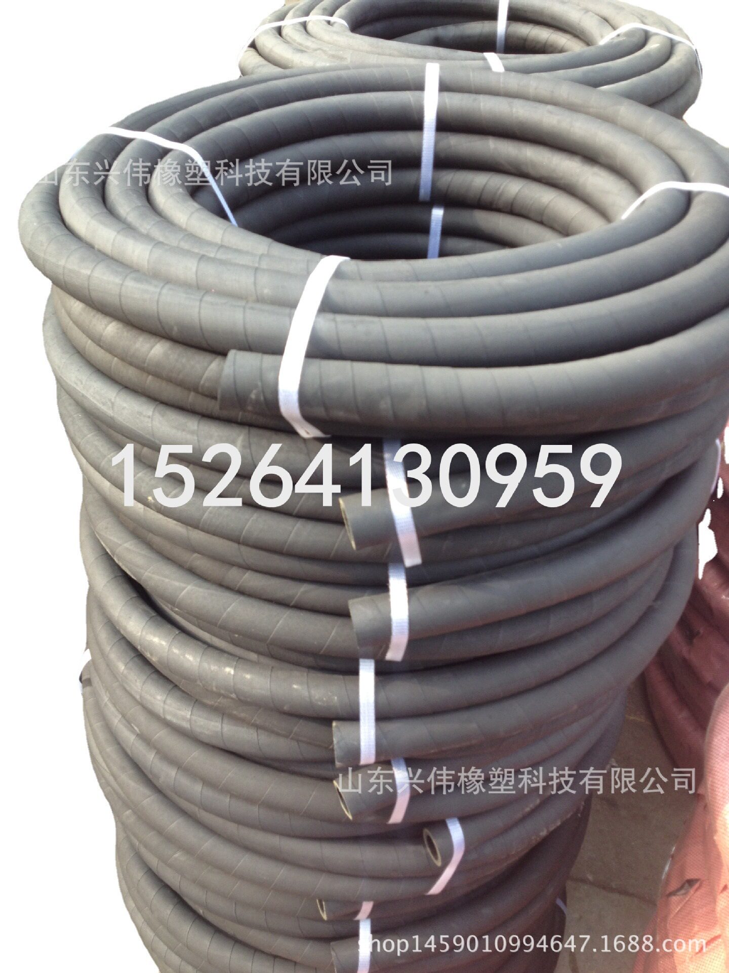 25mm-100mm电炉专用耐高温夹布橡胶管 耐热夹布蒸汽胶管