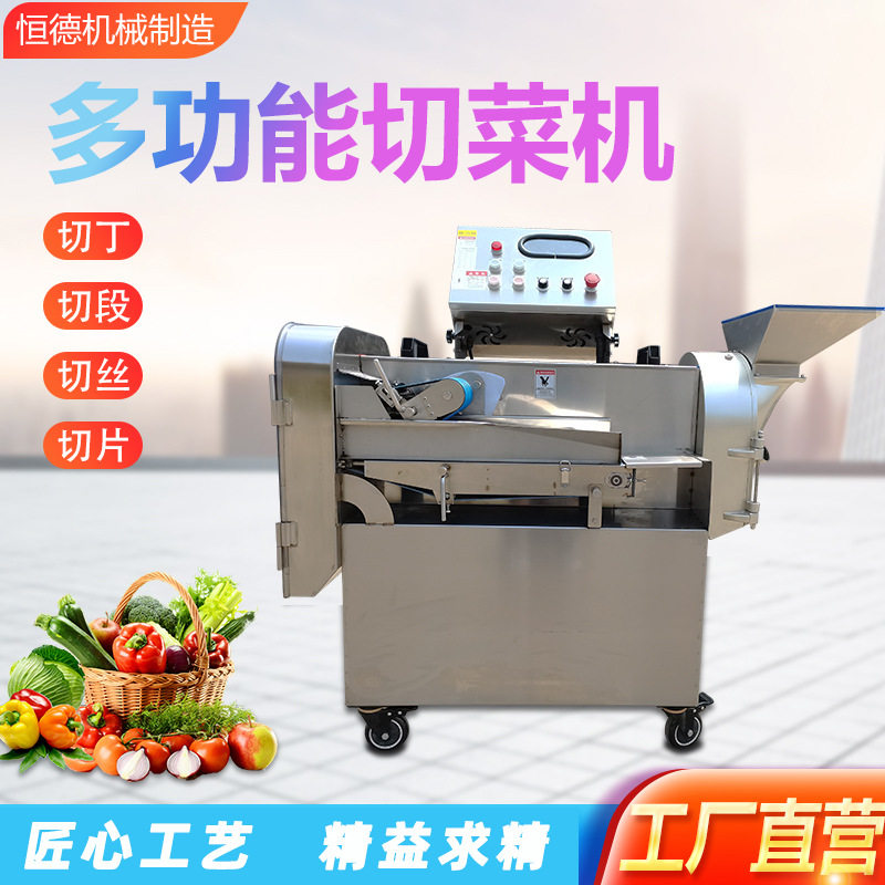 全自动商用果蔬切片机切丁机食堂土豆萝卜切丁切丝机韭菜切段机