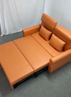 现代简约经典款沙发床两用可折叠直排一字沙发小户型客厅推拉沙发