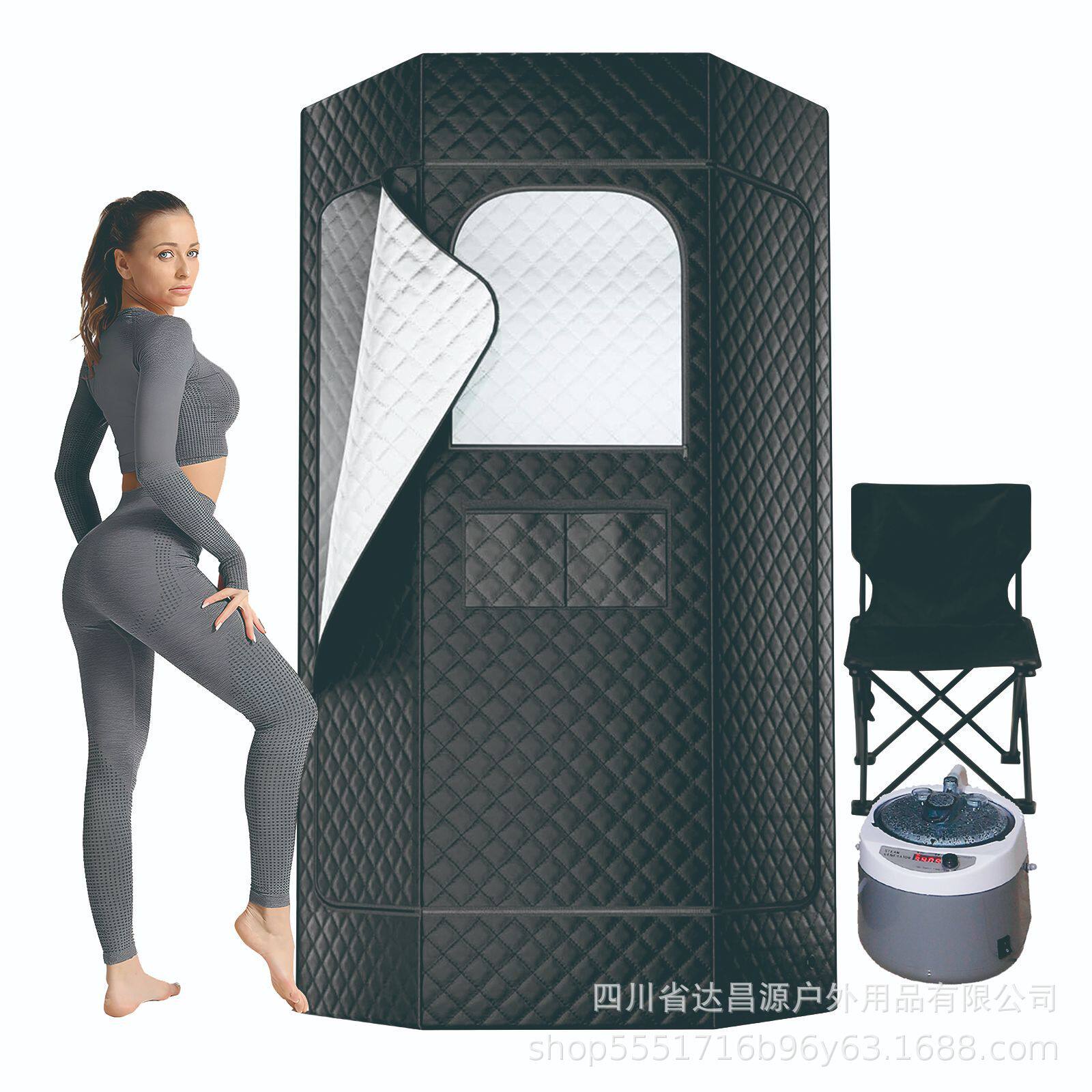 家用养生发汗舱汗蒸箱移动全身熏蒸能量桑拿房蒸汽熏蒸理疗汗蒸房
