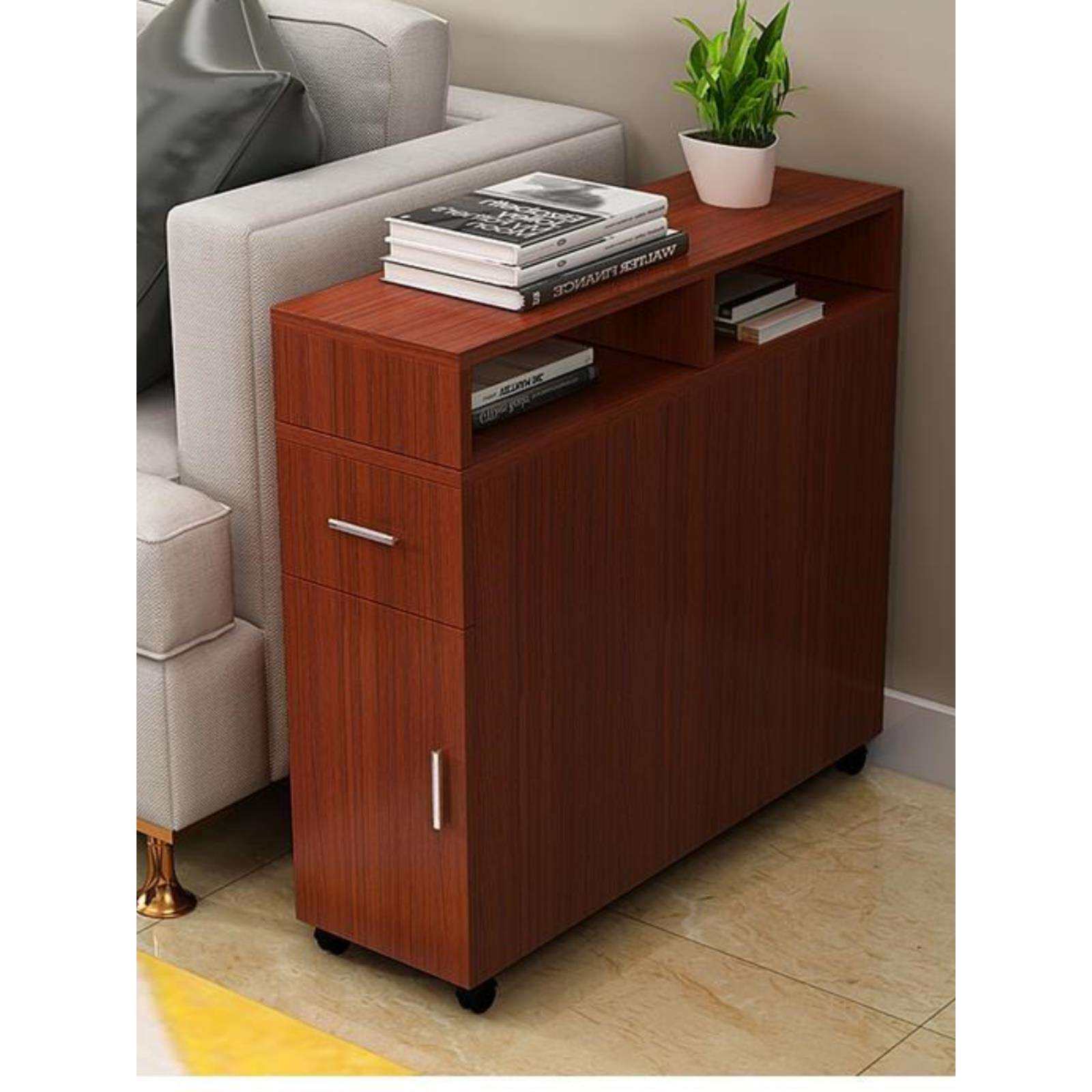 沙发边柜侧柜储物柜抽屉式客厅柜子边几缝隙柜可夹缝柜超窄柜工厂