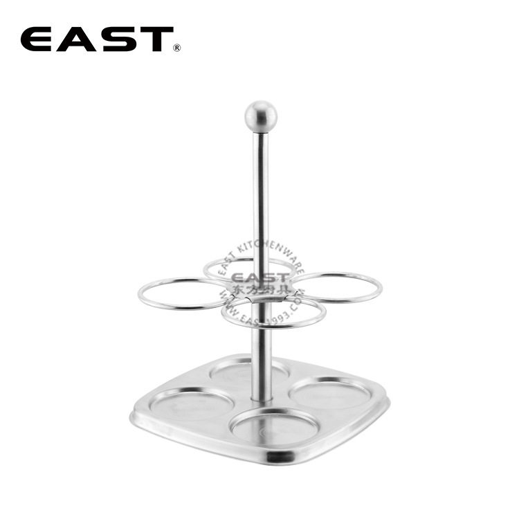 不锈钢套装味瓶连架【EAST东方厨具】调味盒、调料瓶