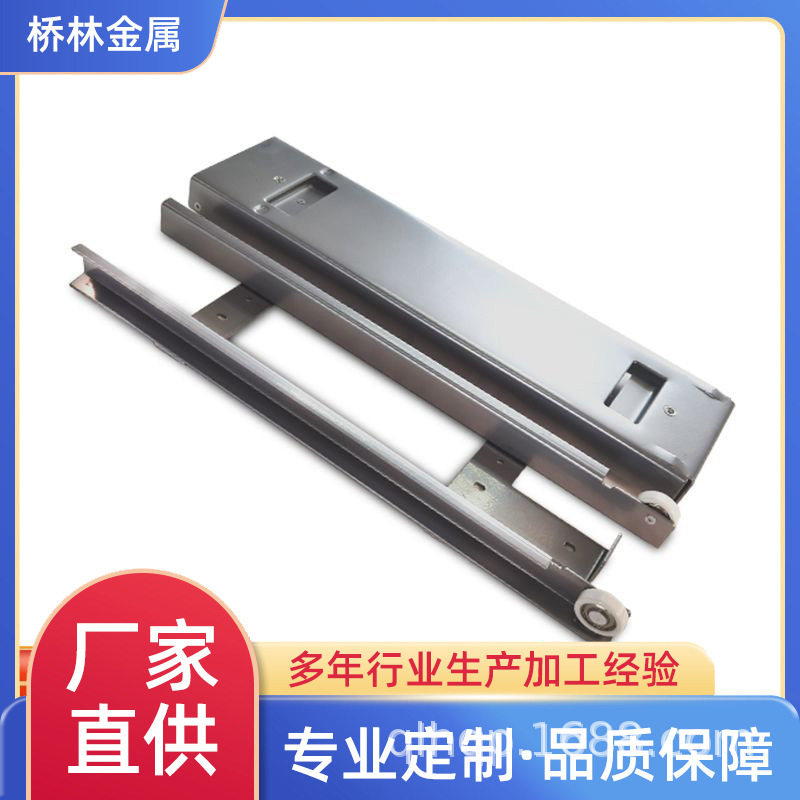 不锈钢缓冲阻尼抽屉轨道滑轨家装五金配件三节导轨家具抽屉滑道