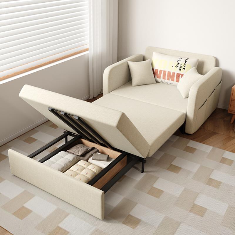 #一体两用小户型现代客厅儿童书房收纳可伸缩折叠储物沙发