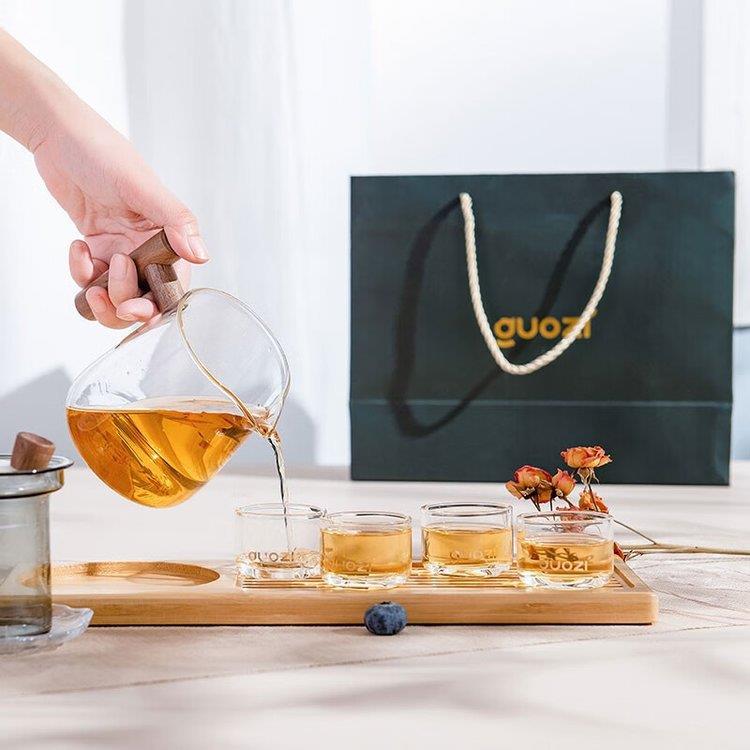 果兹（GUOZI）东篱简冲茶具套装GZ-S67/带茶盘GZ-S67A