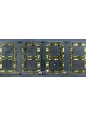 出口泰国清迈LED油价屏10英寸8888黄色防水显示屏加油站油价牌