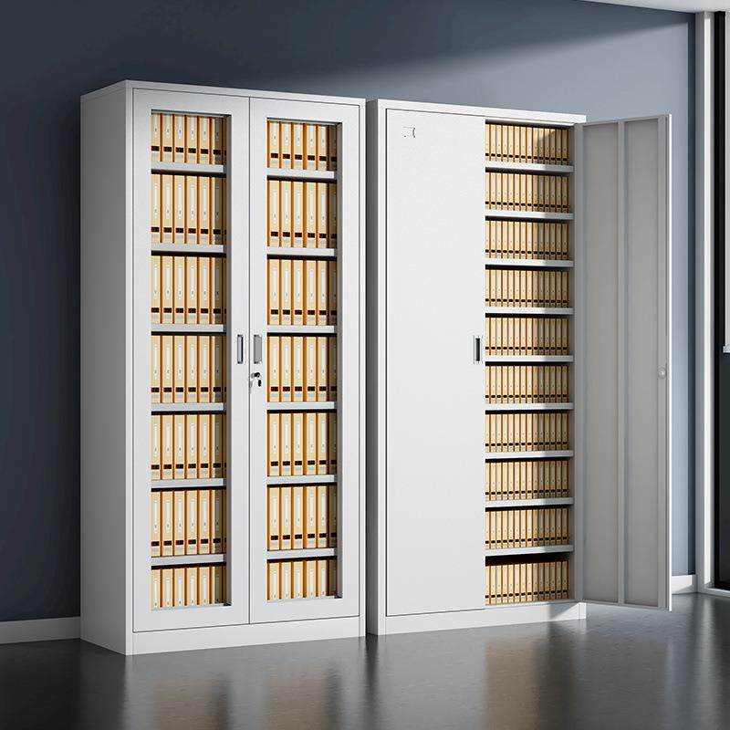 加厚办公室文件柜铁皮财务凭证资料柜会计档案柜带锁矮柜储物柜子