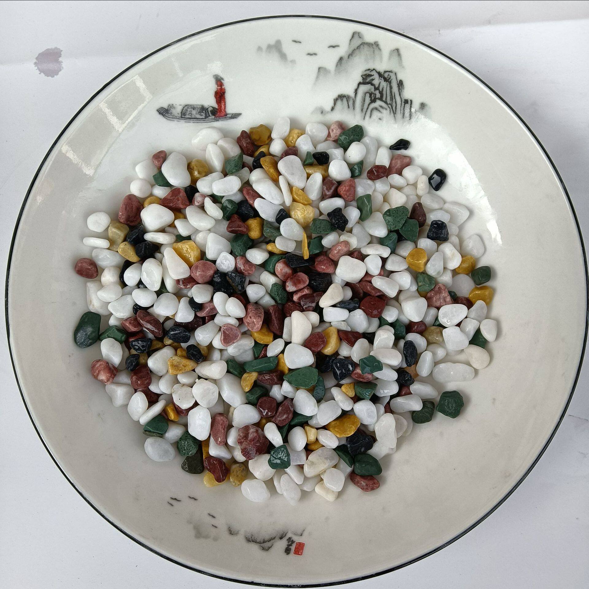 厂家供应彩色小石子铺面石盆栽小石头鹅卵石鱼缸石鱼缸地砂石