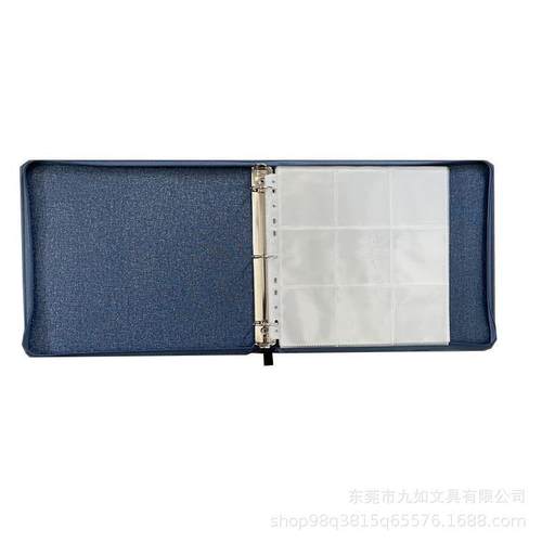 PU活页9格卡片拉链包儿童识字卡片册大容量透明PP三寸拍立得相册
