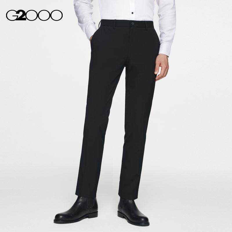 【抗菌】G2000男装 FW23商场新款秋冬抗菌清新舒适弹性修身西裤男