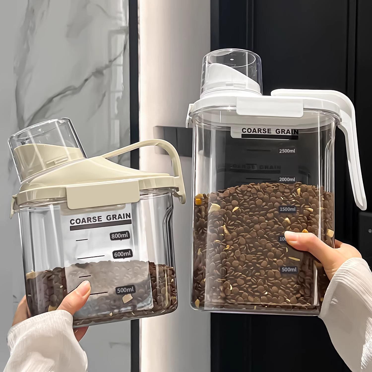 猫粮储存桶狗粮密封罐防潮宠物用品零食收纳盒真空猫咪储粮桶盒子