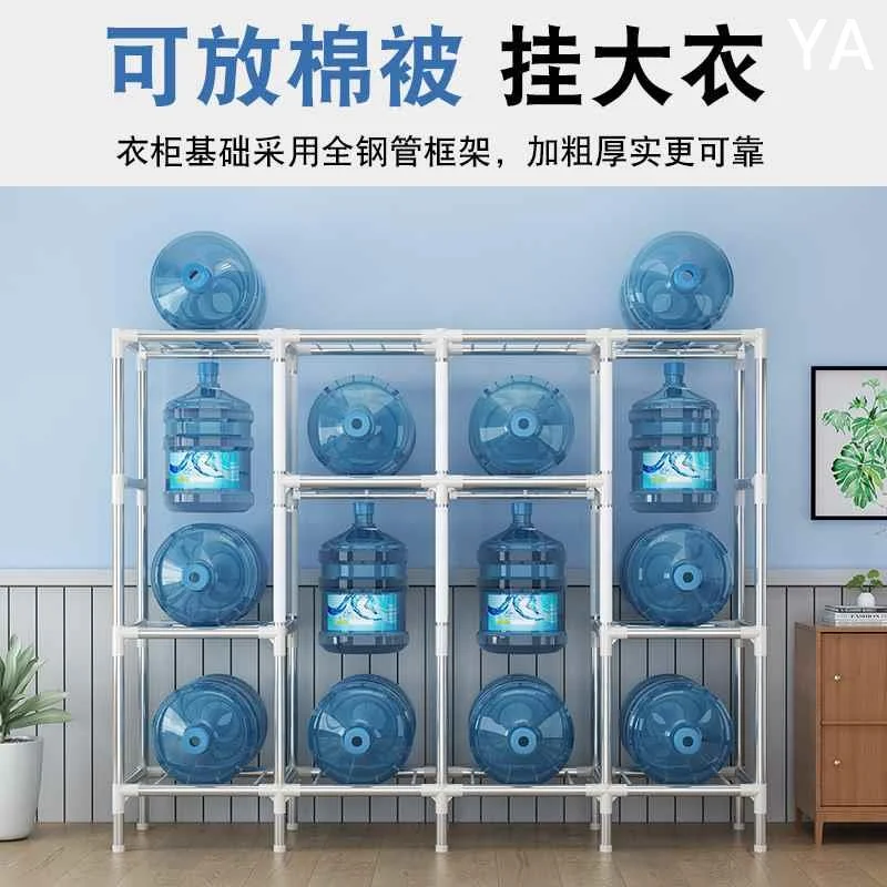 简易衣柜家用卧室组装布衣柜钢管结实耐用出租房用柜子经济型新款