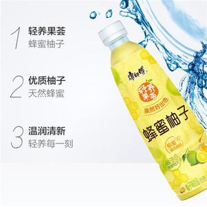 康师傅轻养果荟蜂蜜柚子茶500ml*15瓶装整箱果味水果饮品网红饮料