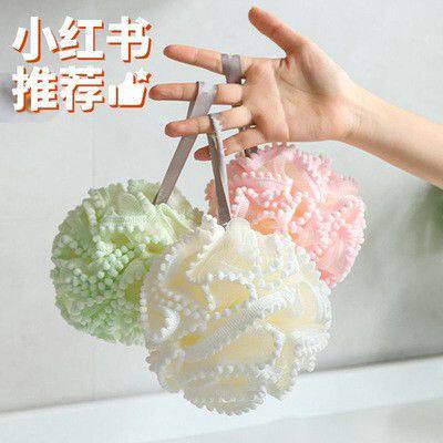 沐浴花档大号洗澡珍珠沐浴球不散浴花球可爱搓澡起泡洗浴女澡巾
