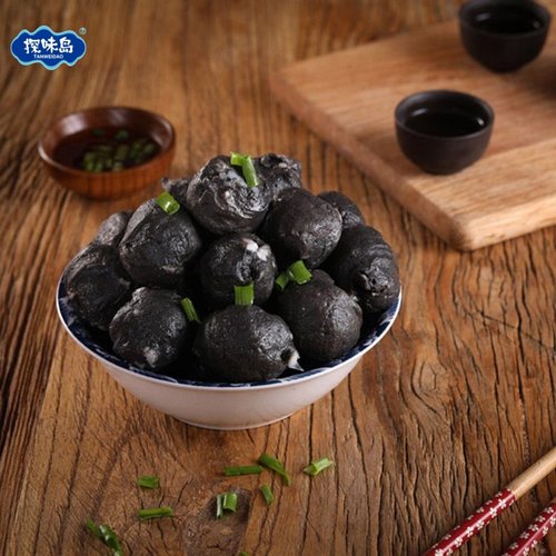 探味岛手工墨汁丸墨鱼丸马鲛紫菜丸虾丸火锅食材章鱼丸子