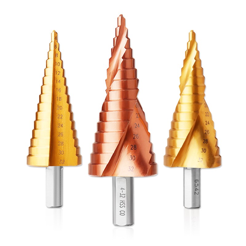 宝塔钻头木工开孔器金属不锈钢扩孔打孔钻头钻铁专用阶梯钻头含钴