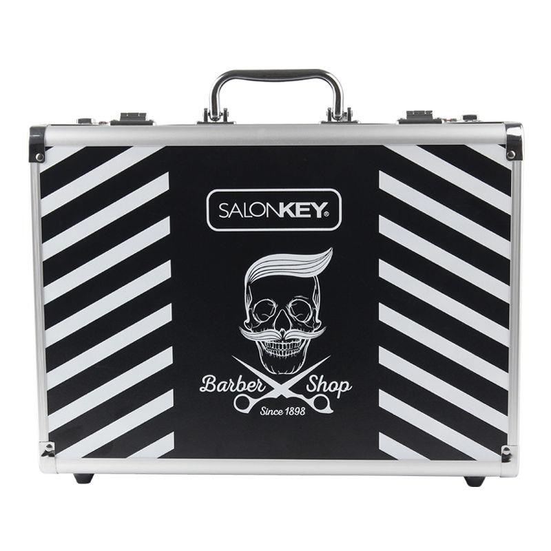 美发工具箱发型师专用大容量铝合金密码锁手提箱理发师剪刀收纳盒