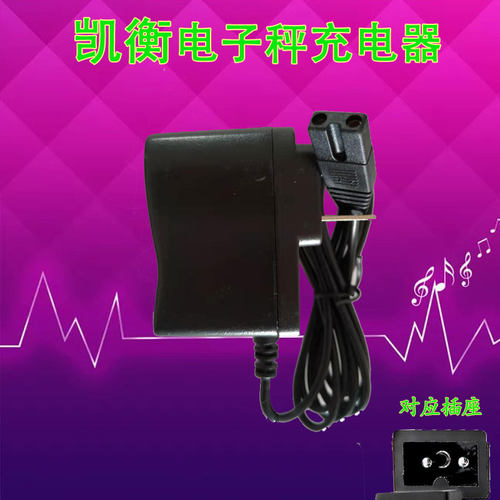凯衡电子秤充电器悸动烧仙草奶茶店防水电子称商用台称两孔电源线