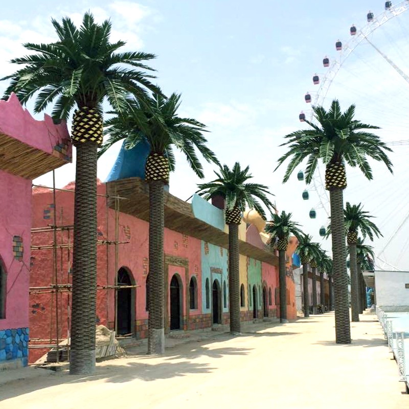 仿真椰子树假椰树大型室外造景摆设海藻树L棕榈树酒瓶假树室内装